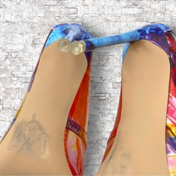 Steve Madden Vala Colorful Pointed Toe Pump Size 8 Rainbow - Picture 14 of 16